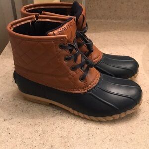 Nautica brand size 6 navy blue zip closure booties